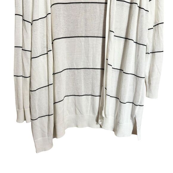 41 Hawthorn Stitch Fix Cardigan Womens 2X Multicolor Stripe Open Knit Sweater - Picture 4 of 9